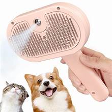 Dog Comb Pet Steam Massage Brush Safe Round Head Soft Teeth Spray Hair Removal Comb for Dog Universal for Cats Dogs Accessories